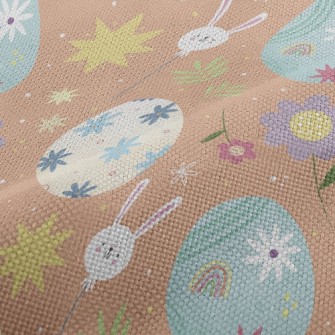 Easter Eggs And Bunny Performance Linen