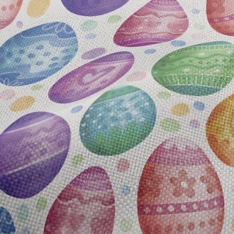 Colorful Easter Eggs Performance Linen
