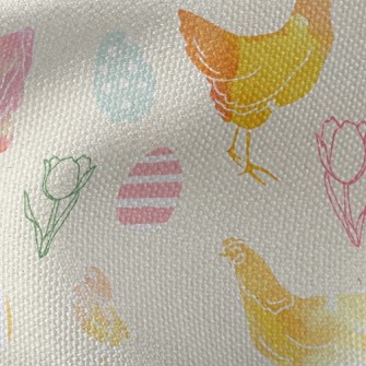 Rubbing Rooster Family Waterproof Canvas