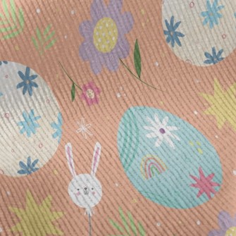 Easter Eggs And Bunny Standard Corduroy