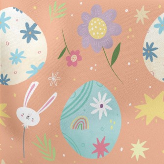 Easter Eggs And Bunny Stretch Ponte