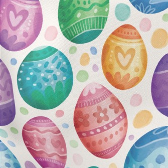 Colorful Easter Eggs Stretch Ponte