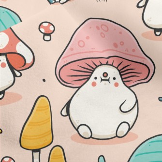 Cute Mushroom Man Micro Fleece