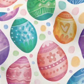 Colorful Easter Eggs Micro Fleece