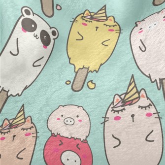 Animal Ice Cream Minky
