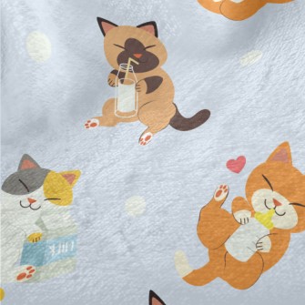 Cat Who Loves To Drink Milk Minky