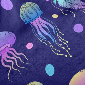 Psychedelic Gradient Jellyfish Minky