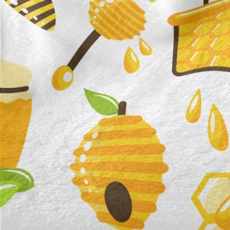 Bees Collecting Honey Minky