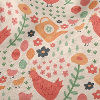 Hen Chick Family Minky