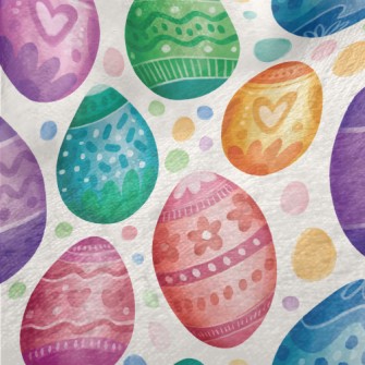 Colorful Easter Eggs Minky