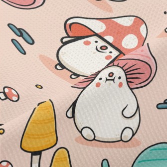 Cute Mushroom Man Piqué