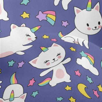 Naughty Unicorn Cat Lightweight Performance Linen