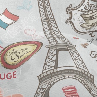 Eiffel Tower, Paris, France Lightweight Performance Linen