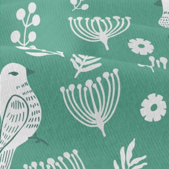 Flowers And Temperamental Bird Modern Jersey