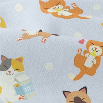 Cat Who Loves To Drink Milk Modern Jersey