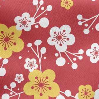 Pure Plum Blossom Jersey Backed Fleece