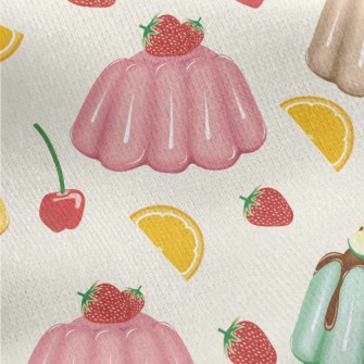 Colorful Fruit Jelly Jersey Backed Fleece