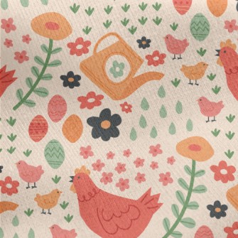 Hen Chick Family Jersey Backed Fleece