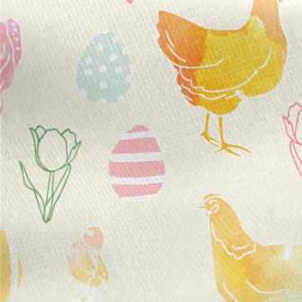 Rubbing Rooster Family Jersey Backed Fleece