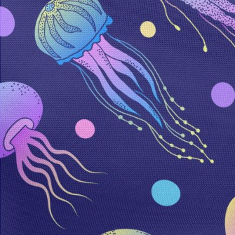 Psychedelic Gradient Jellyfish Pongee
