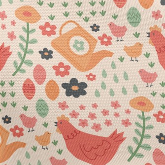 Hen Chick Family Pongee