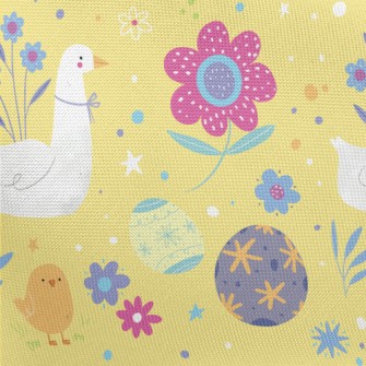 Mother Goose And Chicks Pongee