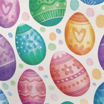 Colorful Easter Eggs Pongee