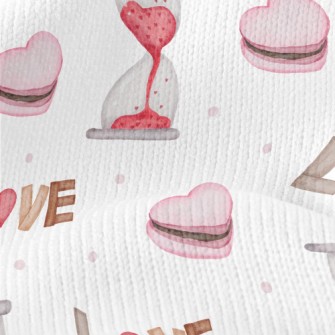 Heart Macaron Hourglass Stretch Jersey