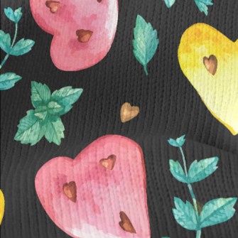 Gradient Emoticon Heart Stretch Jersey