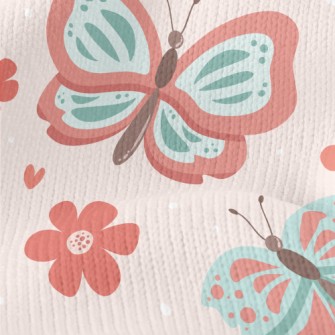 Beautiful And Generous Butterf Stretch Jersey