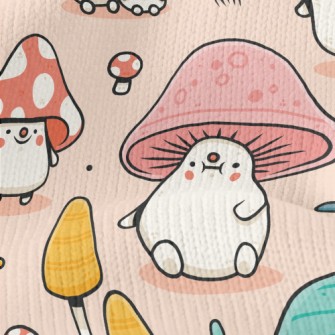 Cute Mushroom Man Stretch Jersey