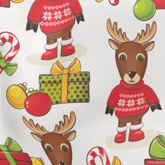 Red Coated Elk Lightweight Cotton Poplin