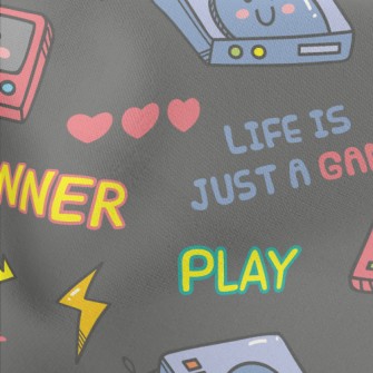 Retro Video Games Lightweight Cotton Poplin