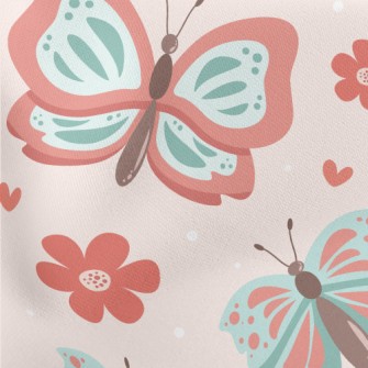 Beautiful And Generous Butterf Lightweight Cotton Poplin