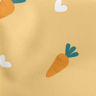 Love Small Carrots Lightweight Cotton Poplin