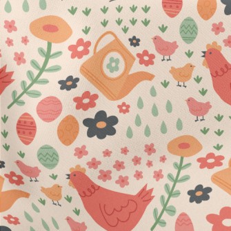 Hen Chick Family Lightweight Cotton Poplin