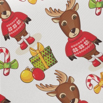 Red Coated Elk Midweight Cotton Poplin