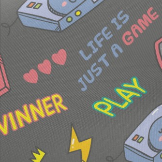 Retro Video Games Midweight Cotton Poplin