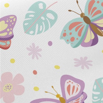 Fantasy Cute Butterfly Midweight Cotton Poplin