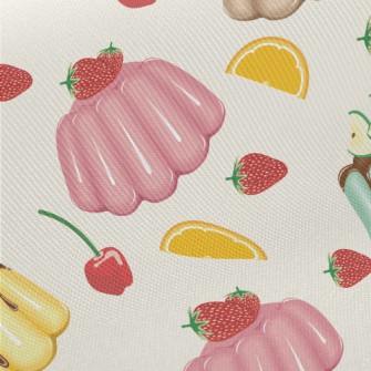 Colorful Fruit Jelly Midweight Cotton Poplin