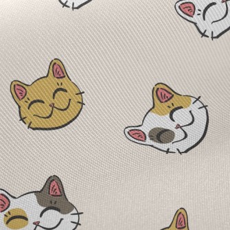 Curved Eyes Cat Twill