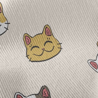 Curved Eyes Cat Standard Corduroy