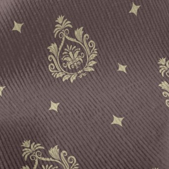 Royal Shiny Damask Standard Corduroy