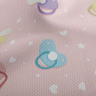 Colorful Baby Pacifier Athletic Mesh Flat Back