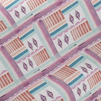 Pink Rhombus Twill