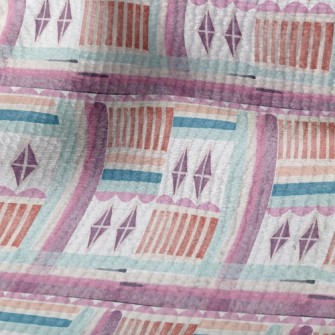 Pink Rhombus Terry