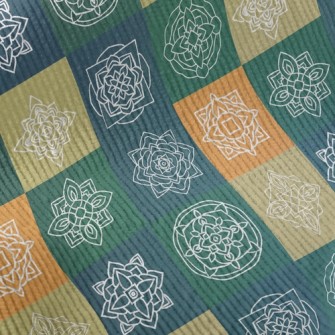 Checkered Coil Flower Standard Corduroy