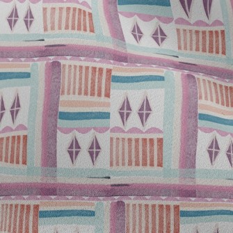 Pink Rhombus Chiffon