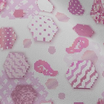 Fantasy Hexagon Chiffon