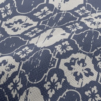 Paint-splashed Floral Satin Performance Linen